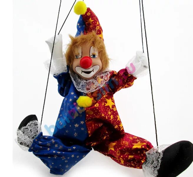 Магазин клоуна. Игрушка клоун Кико. Кукла клоун на веревочках. Кукла марионетка клоун. Игрушка клоун на веревочках.