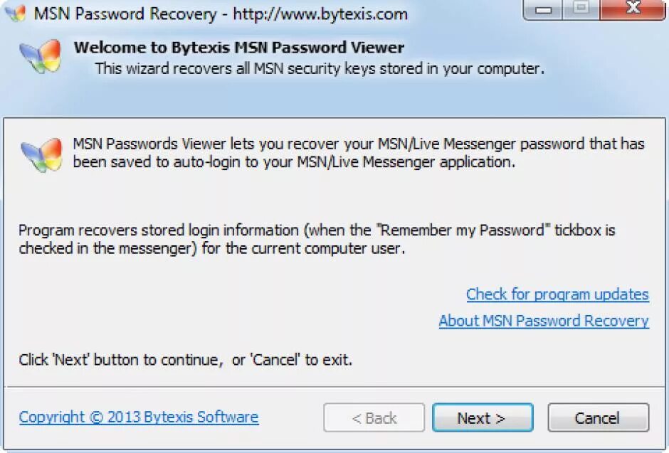 Password program