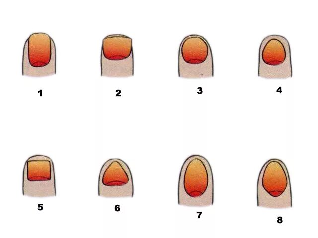 О чем говорит форма ногтей. Форма ногтей и характер человека. Характер человека по форме ногтей. Характер человека по форме маникюра. Форма ногтей расскажет о характере.