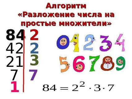 Натуральных чисел разложить числа
