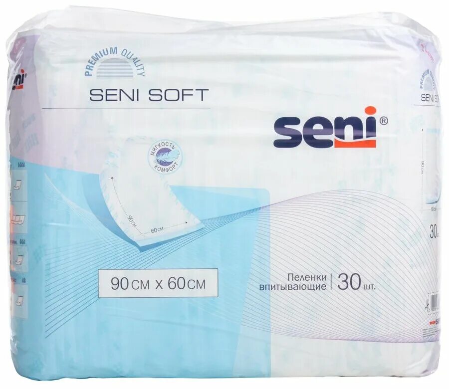 Пеленки сени софт Бейсик 60х90 см x30. Seni пеленки гигиенические Seni Soft 90 х 60. Сени софт пеленки 60х90 30 шт.. Пеленки гигиенич.Seni Soft Basic 90*60см 30шт.. Пеленка гигиеническая