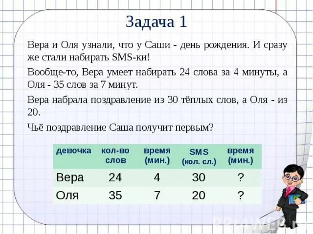 Оля решила больше всех 7 задач