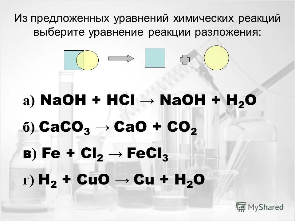 Химическое уравнение hcl naoh