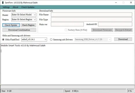 Samfirm tool