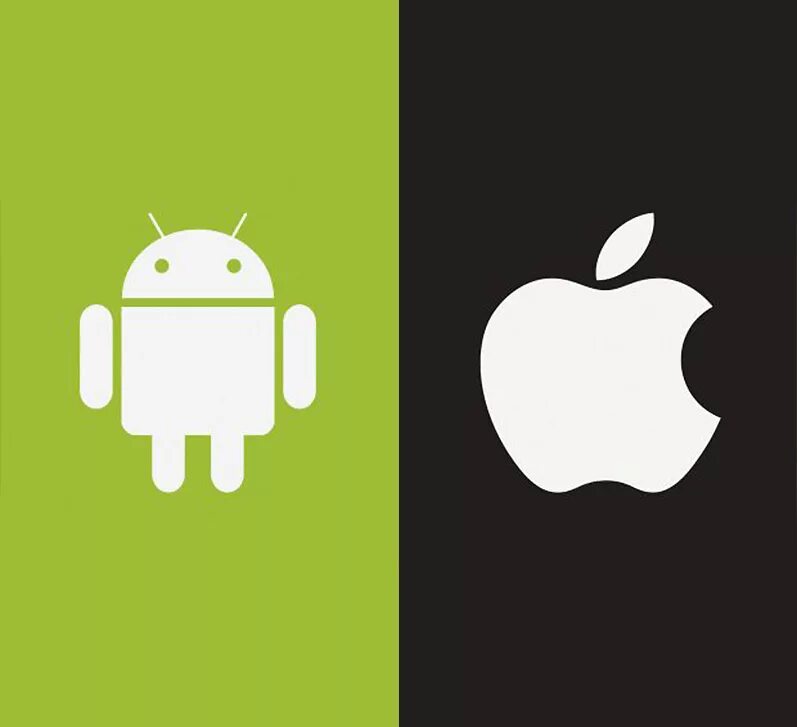 Совместимость apple android. Андроид против айфона. андроид vs айфон. ios против android. айфон против андроид арт.