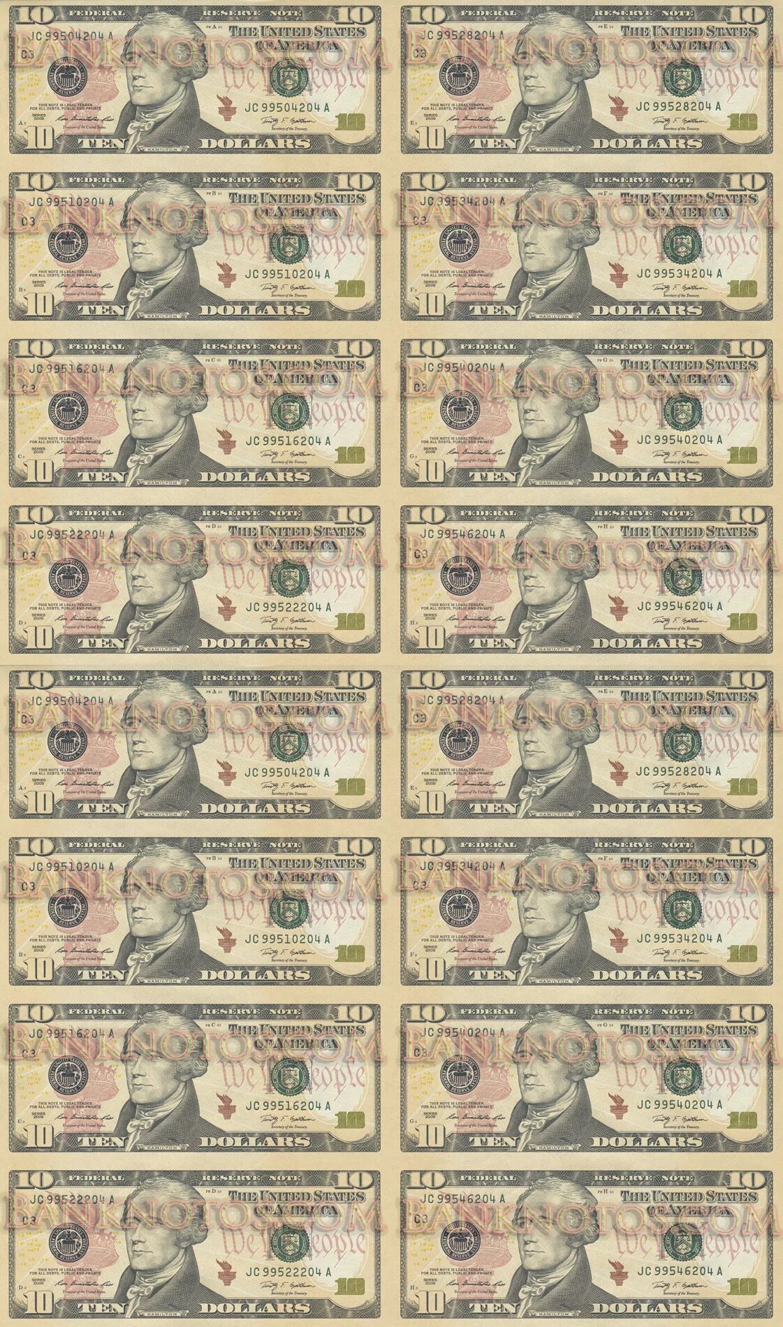 Купюры доллара номиналы. Номиналы долларовых банкнот. Номиналы банкнот долларов. Номиналы долларов США. Лист неразрезанных купюр.