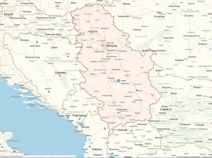 Сербия карта на русском границы