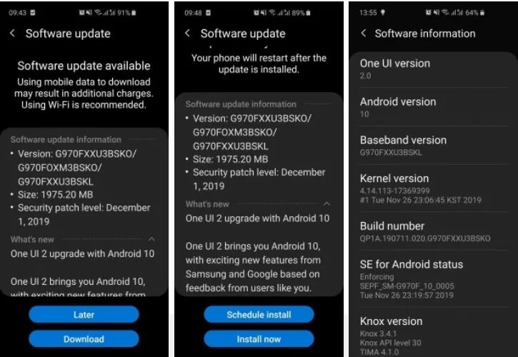 Samsung когда выйдет обновление. Samsung Galaxy s10 Android 12. Android 10 Samsung. Android 12 на самсунге. Samsung Galaxy s20 Android 10.