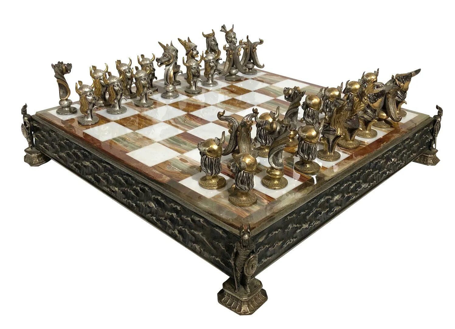 He this chessboard in an antiques shop
