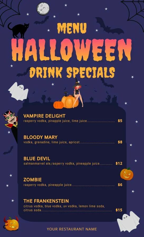 Halloween menu. Спешл меню на хэллоуин. хэллоуин меню для детей название. текст halloween menu.