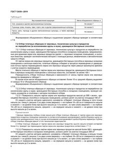 Отбора образцов продукции