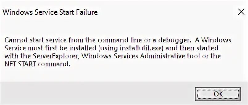 Server start failed