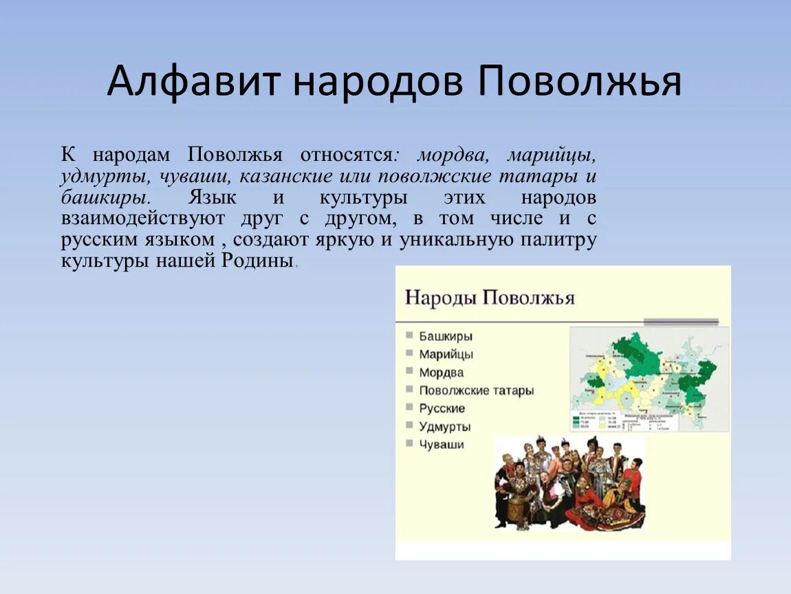 Какие народы относятся к народам поволжья