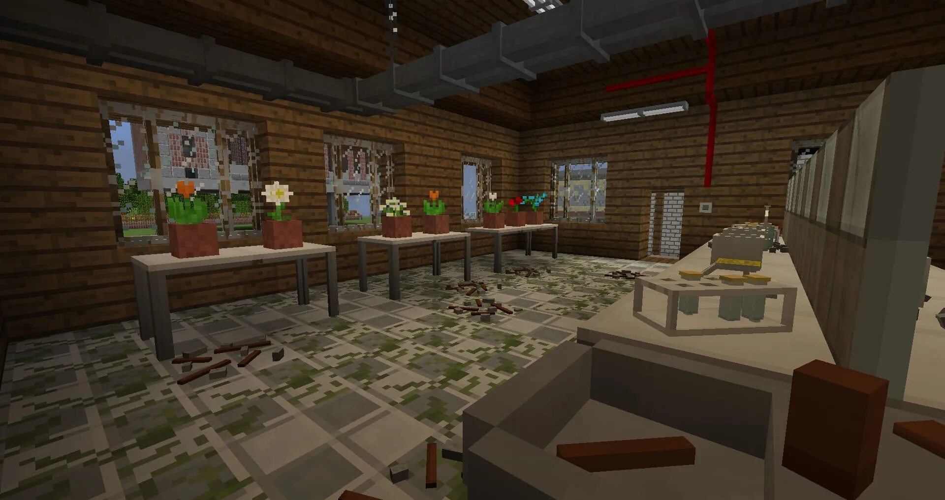 16. Мод на блоки. Soviet era 1. Майнкрафт лаборатория сталкер. 12 2.