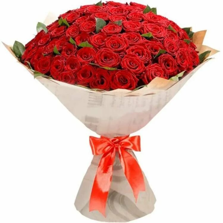 Цветы букет роз купить. Букет из красных роз (101роза).