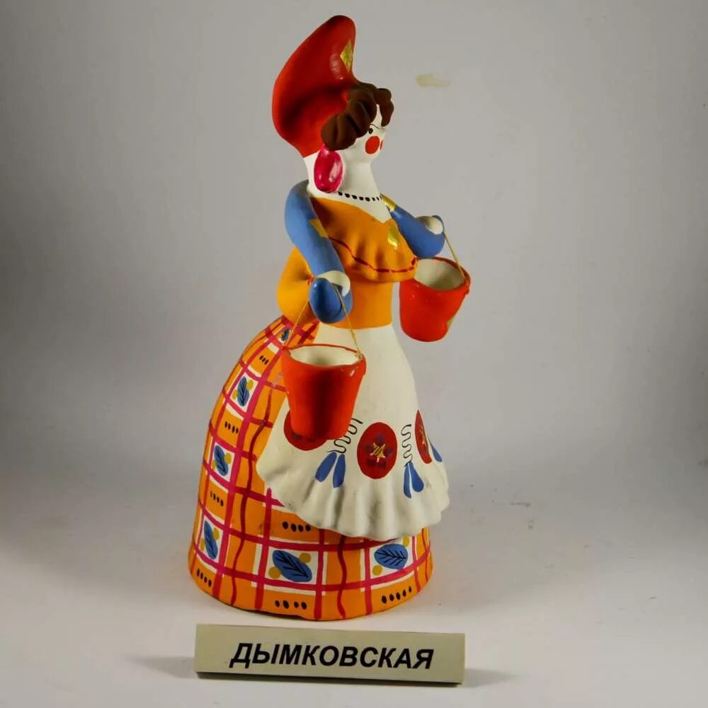 барыгя дымковская игрушкк. дымковская игрушка девушка. дымковская игрушка роспись барыни. дымковская барыня с коромыслом. дымковская свистулька барыня.