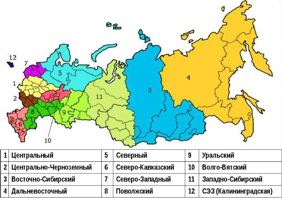 Перечислите основные виды районирования выделите