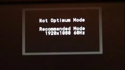 Recommended mode