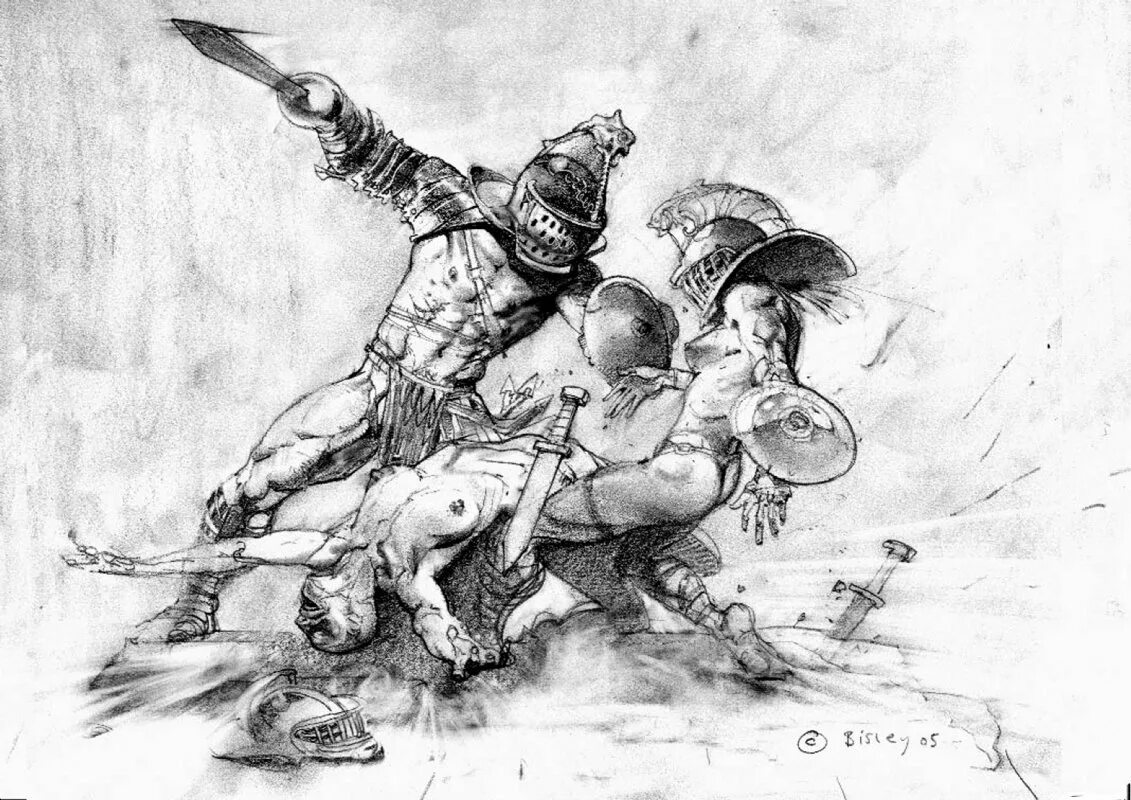 Гладиатор мандрагора. Саймон Бисли Simon Bisley гладиаторши. Саймон Бисли художник. Тату битва гладиаторов. Рисунки карандашом фэнтези.