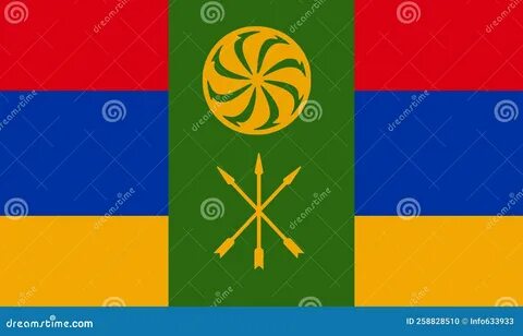 флаг кавказских армян. флаг, представляющий этнические группы или региональные о