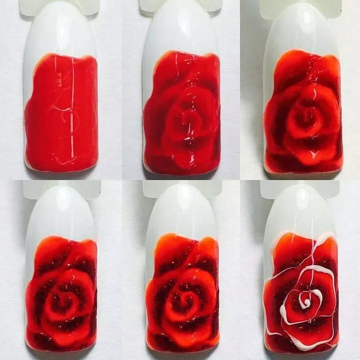 Дизайн ногтей розы. Маникюр цветы пошагово. Цветочный маникюр пошагово. Маникюр с розами. Красные цветы на ногтях пошагово.