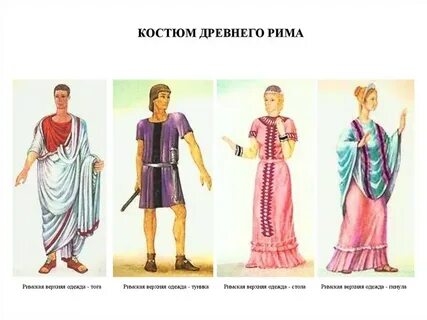 Одежда римлян 5 класс кратко