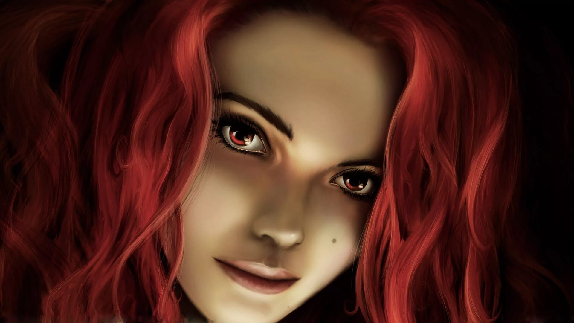 Бестия значение. Рыжая девушка арт. Девушка с рыжими волосами арт. Девушка с рыжими волосами фэнтези.