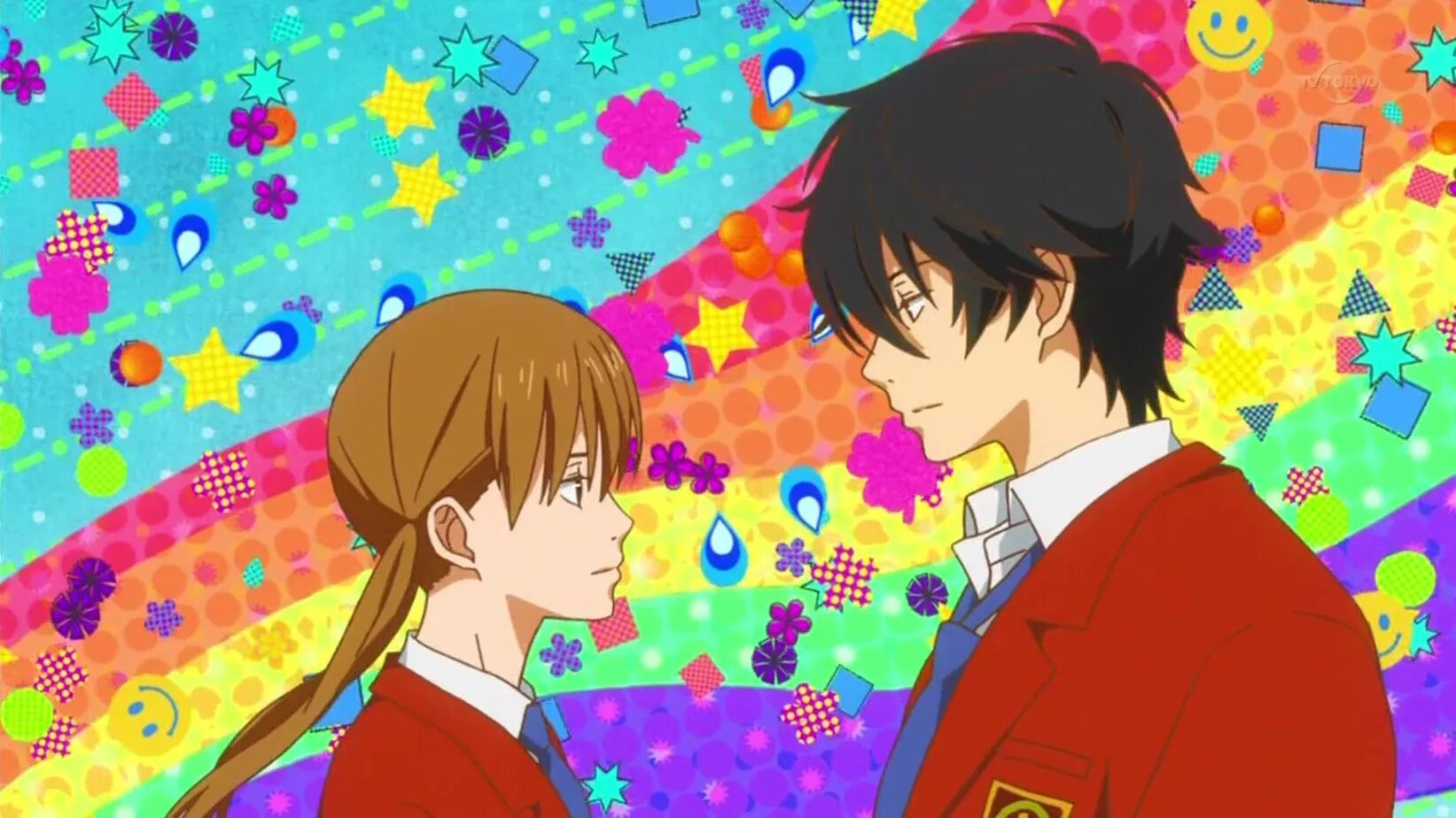 Монстр за соседней партой. Со мной сидит монстр. Монстр за соседней партой аниме. Монстр за соседней партой хару и сидзуку. Аниме монстр за соседней партой хару.