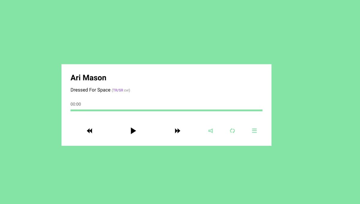 Simple player. Audio player js. music player html css js. html audio codepen. audio player ui.