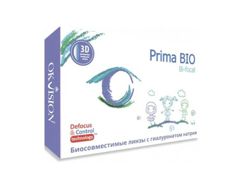 Prima Bio линзы. Детские контактные линзы. Prima Bio линзы 12 линз. OKVISION logo. Okvision bi focal