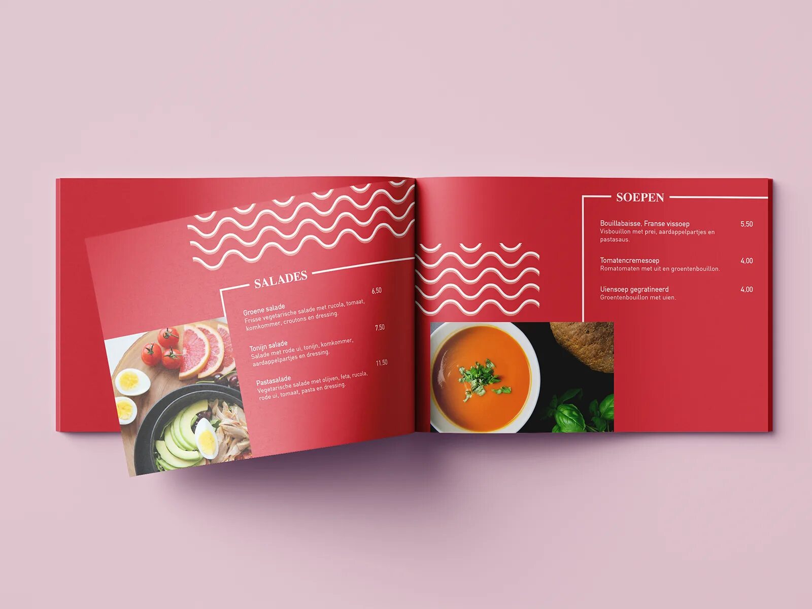Буклет кухни. Креативные брошюры. Буклет меню. Креативные листовки. Стильное оформление меню.