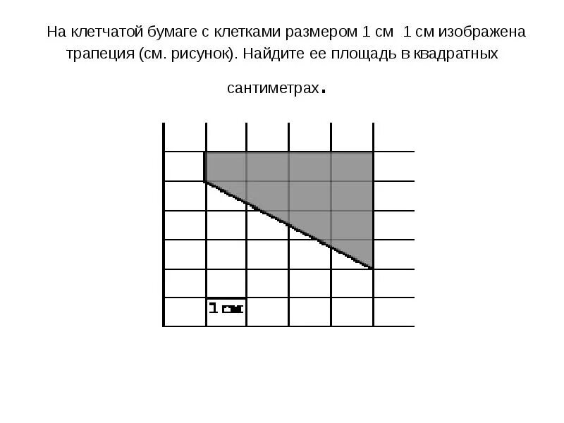 Ответ на клетчатой бумаге. На клетчатой бумаге с размером клетки 1 см 1 см изображена трапеция. Трапеция на клетчатой бумаге с размером 1х1. Клетчатая бумага. Площадь трапеции на клетчатой бумаге 1х1.