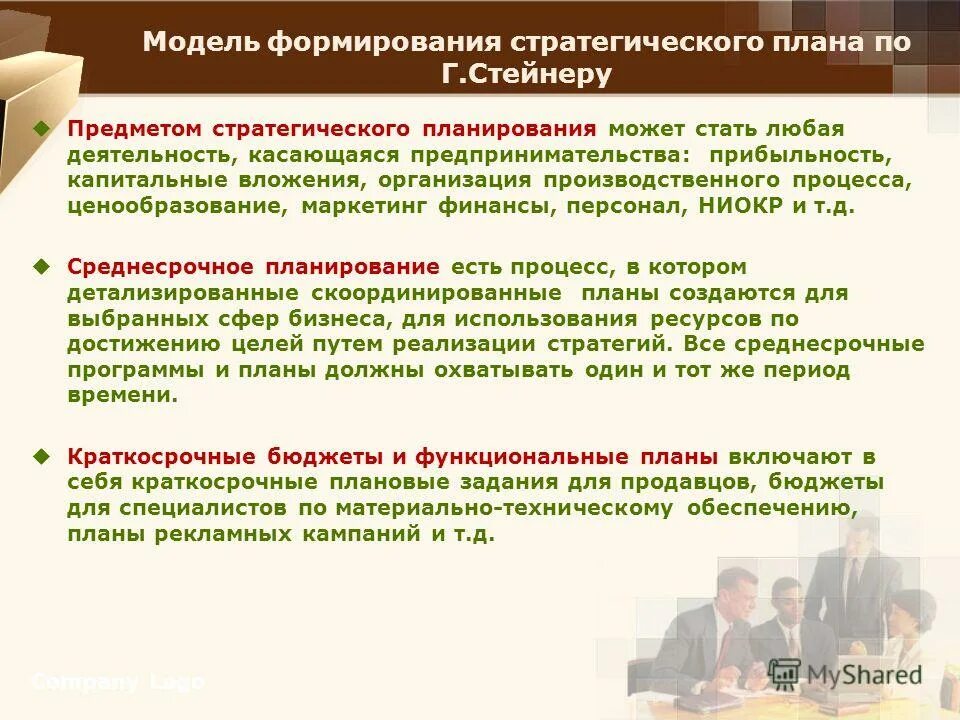 стратегическое планирование предмет