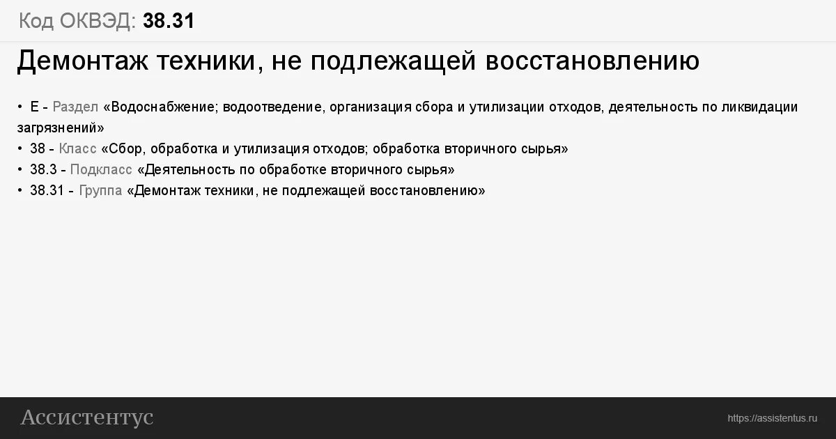 Оквэд аренда недвижимости. ОКВЭД тату салон. Код ОКВЭД по демонтажу металлоконструкций образец. Код демонтаж. ОКВЭД для демонтажа рекламных конструкций.