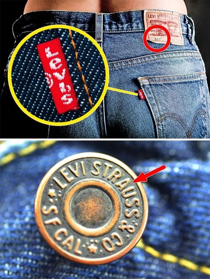 Оригинал вместо копии. Джинсы Levi's 501 Original real vs fake. Вещи которые. Подделывают.