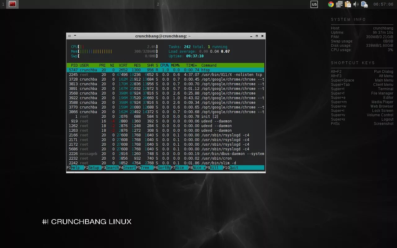 Навигация linux. Broot 2. Gentoo linux. Crunchbang plus plus. Dde arch.
