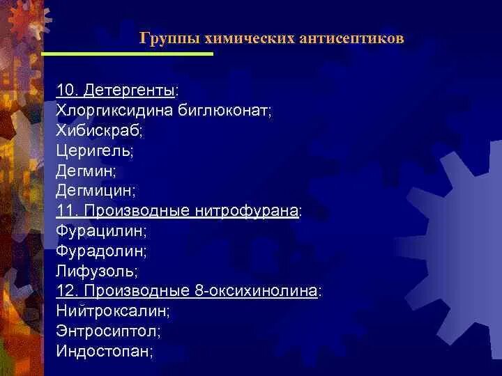Химическая антисептик препараты. Классификация химических антисептиков. химическая антисептика группы. основные группы химических антисептических средств.