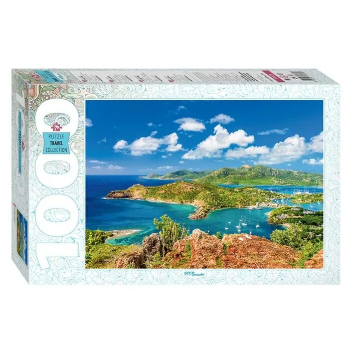 Puzzle travel. Puzzle антигуа и барбуда. step puzzle антигуа и барбуда. степ пазл 1000. step puzzle travel collection.