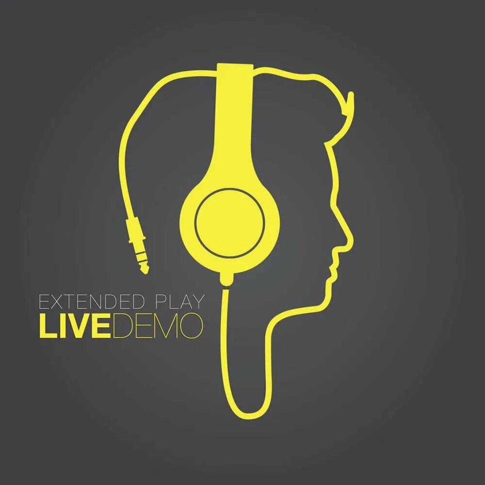 Live Demo. Live Music. Обложка для Extended Play. Картинка с надписью i Live Music. Live your music