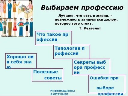 Про профессию выбор