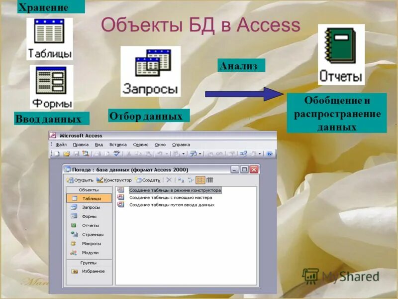 Ms access использует. Объекты бд access. access база данных объекты. форма базы данных access. красивые формы в access.
