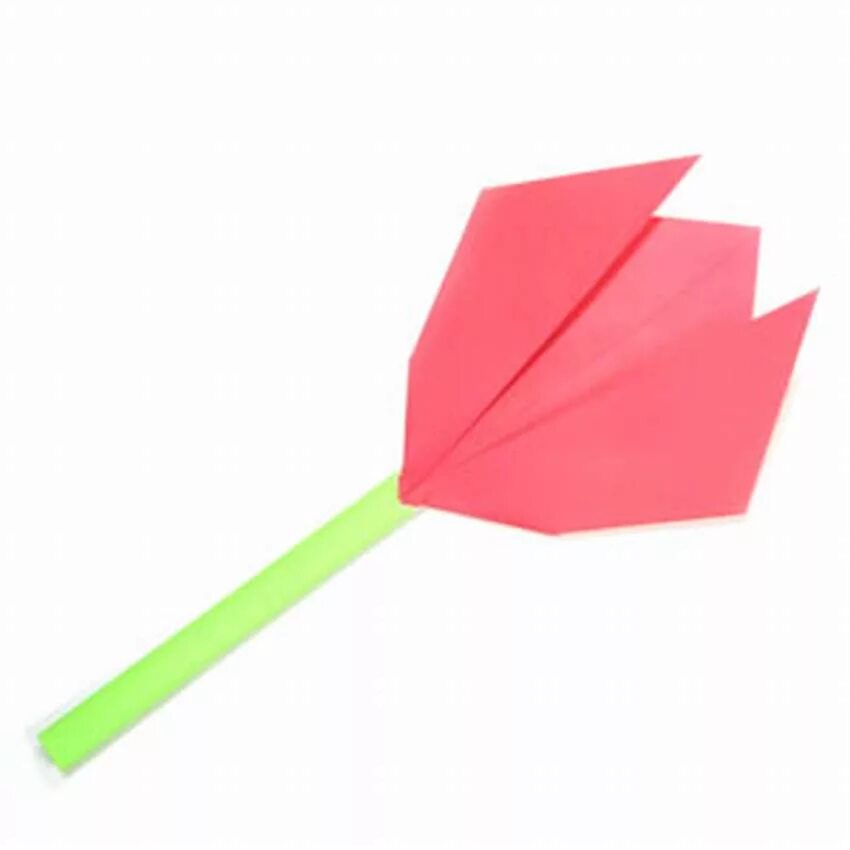 Оригами цветок. Тюльпан из бумаги. Оригами тюльпан для малышей. Тюльпан оригами плоский.