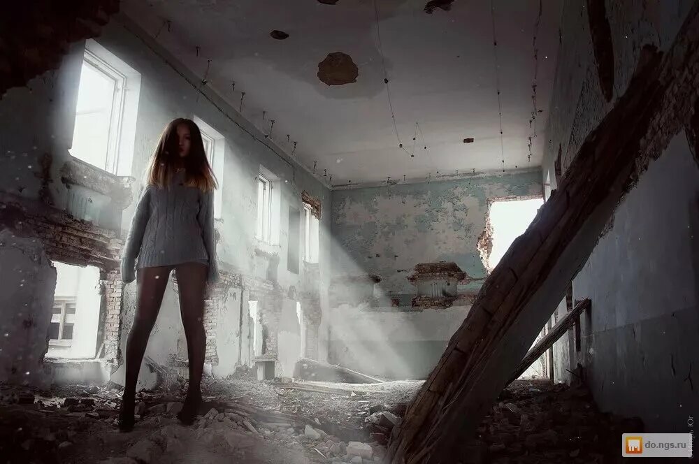 девушку нашли в заброшенном