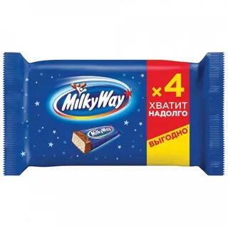 Шоколадные батончики Milky Way, 4х26 г батончик milky way 1 1 52 г. Шоколад...