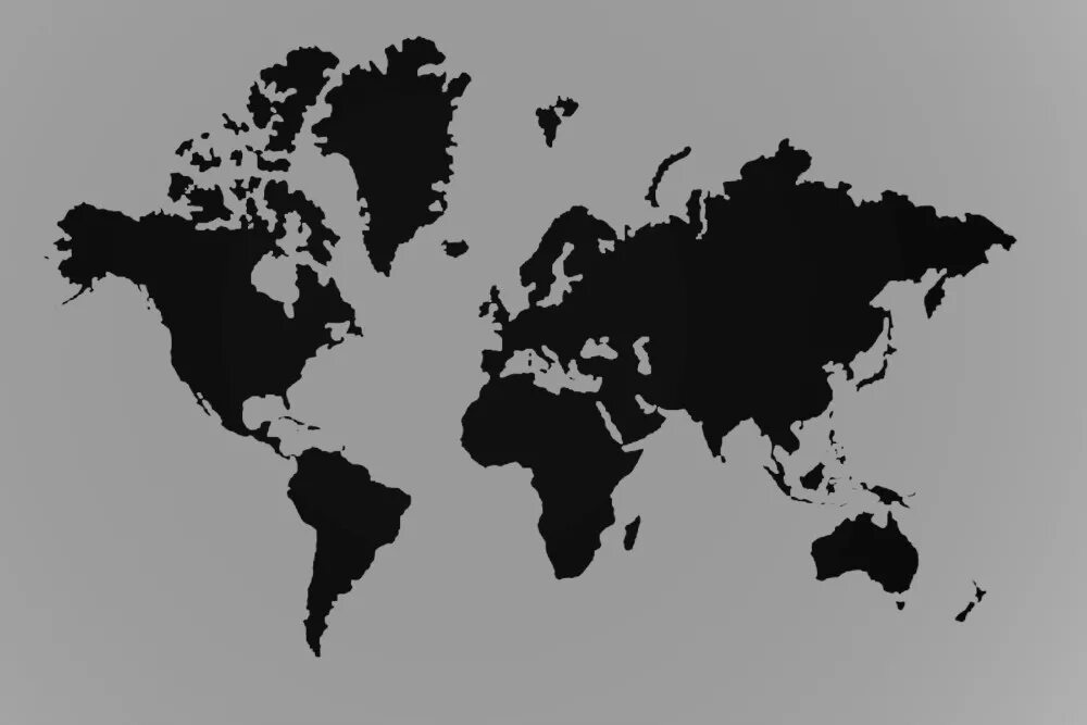 Карта земли черно белая. Карта силуэт. Географическая карта черно белая.