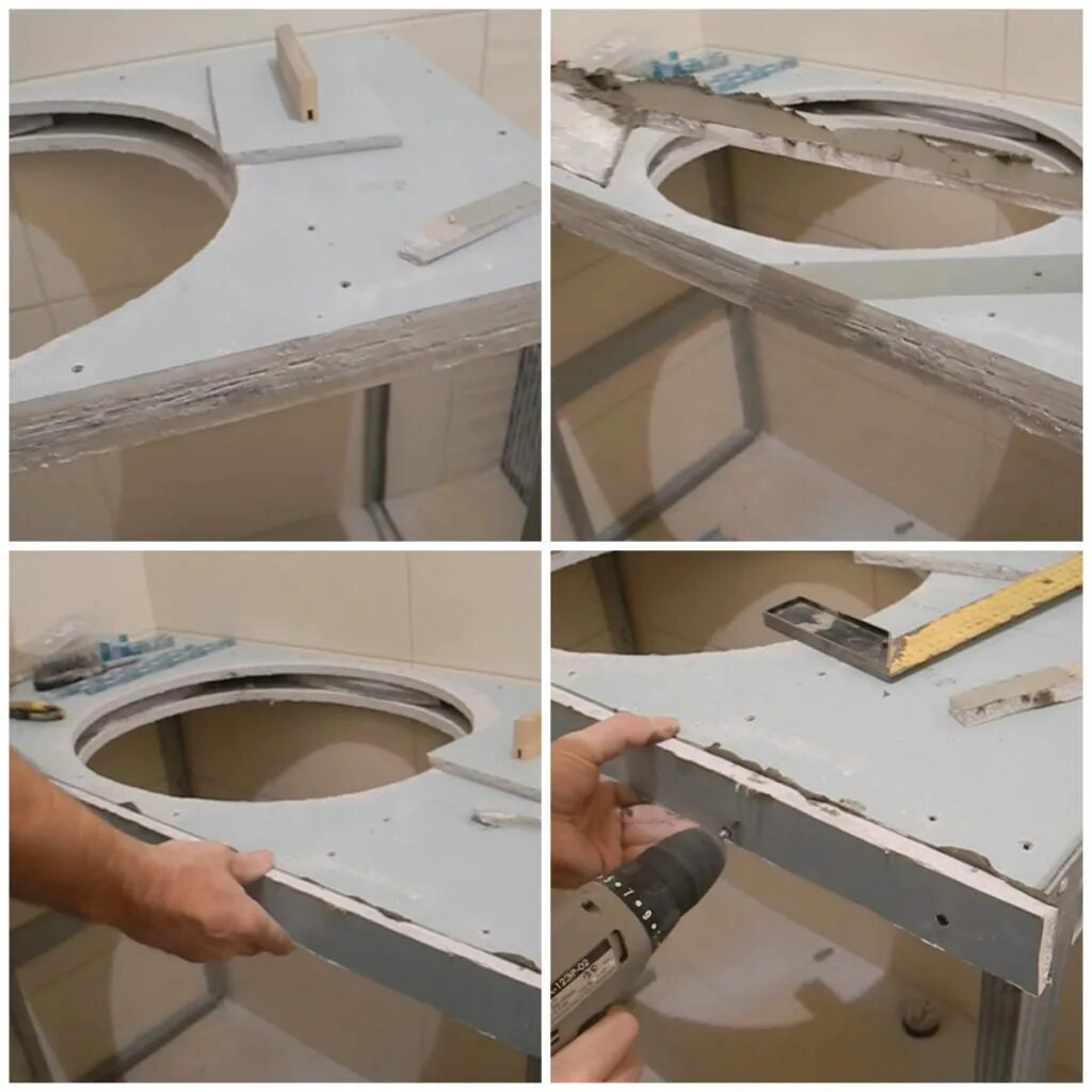 вырезка смесителя в столешницу раковины. вырезка столешницы под мойку. выпиливать в столешнице под раковину. как вырезать раковину в столешнице. инструменты для врезки мойки в столешницу.