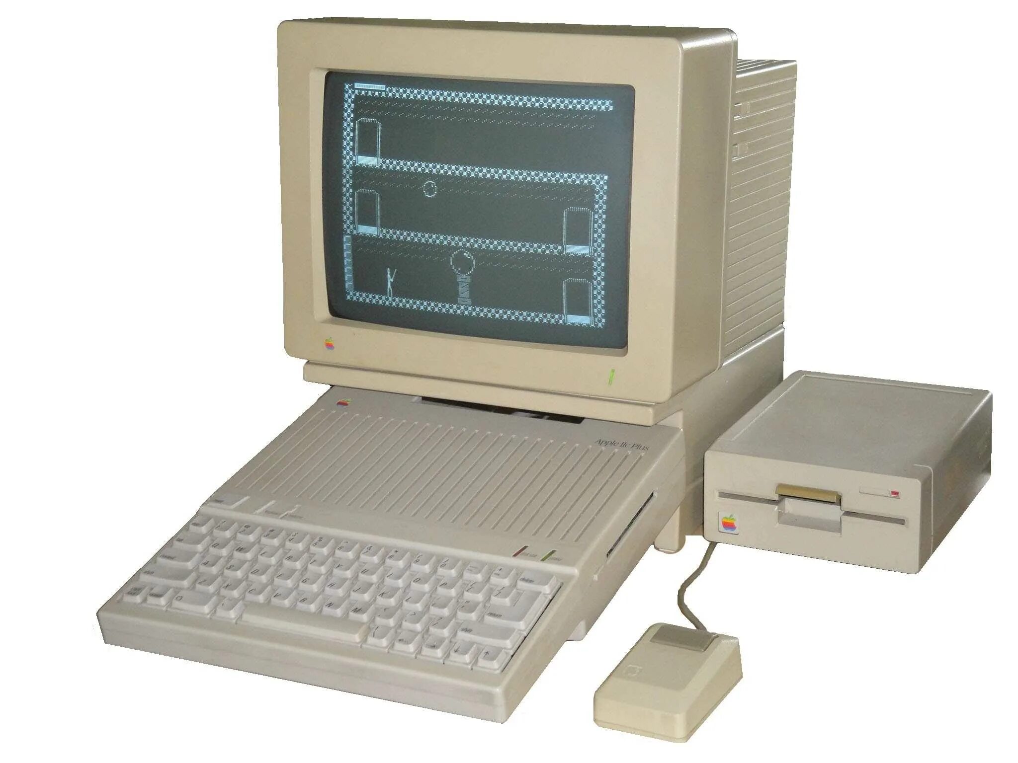 Apple Computer 2. Apple IIC Plus. Apple II Plus. Apple-II 1988.