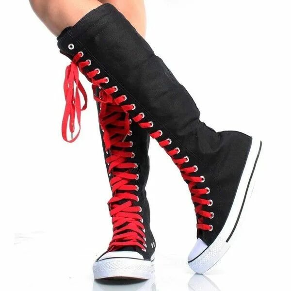 Конверс обувь панк. Кеды конверс черно красные.. Длинные кеды конверс. Converse Knee High мужские. Как называются ботинки на шнурках