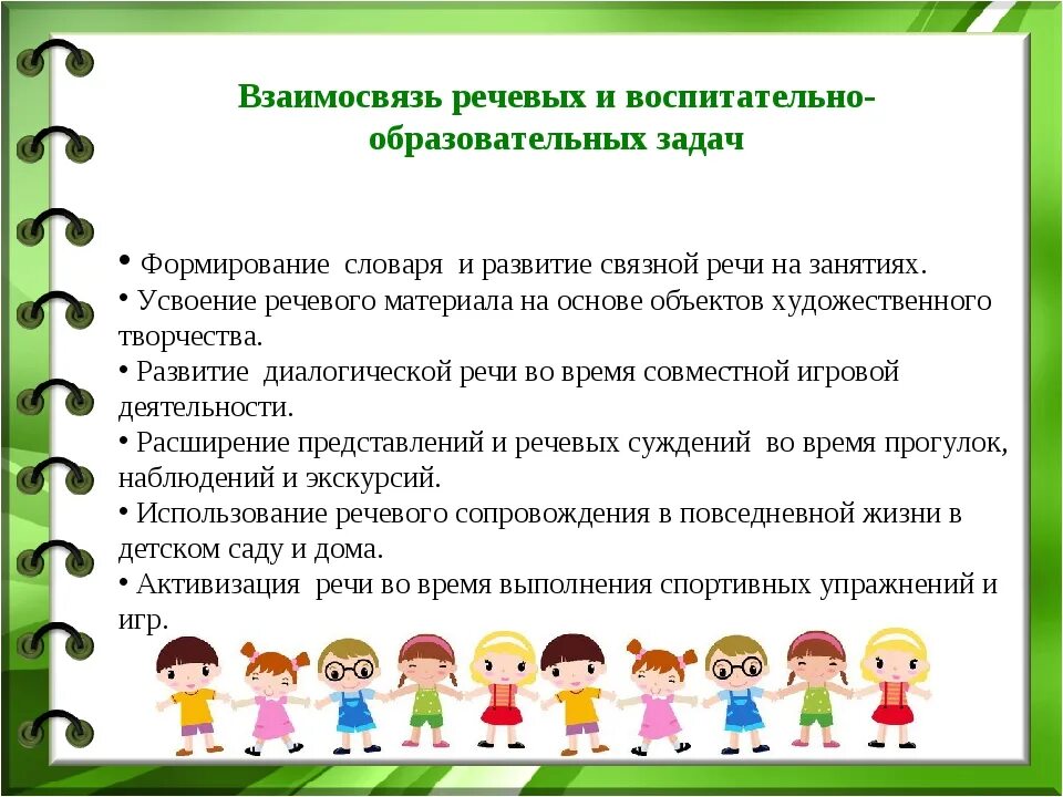 Средняя группа задачи воспитания. Формирование речи у дошкольников. Речевые задачи в ДОУ. Методы и приемы стимулирования речевой деятельности. Задачи по развитию речи образовательные воспитательные.