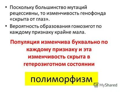 Изменчивость генофонда